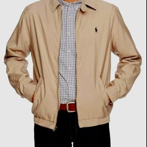 Polo by Ralph Lauren Men's Bi-Swing Jacket Tan Full-Zip  XXL Size